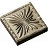 Square Floral Rosette STL