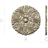 Florentine Sun Rosette - STL 3D model for CNC carving