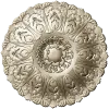 Imperial Acanthus Rosette - detailed 3D STL model for CNC