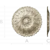 Imperial Acanthus Rosette - detailed 3D STL model for CNC