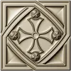 Розетка с крестовым медальоном - stl модель для ЧПУ