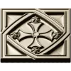 Розетка с крестовым медальоном - stl модель для ЧПУ