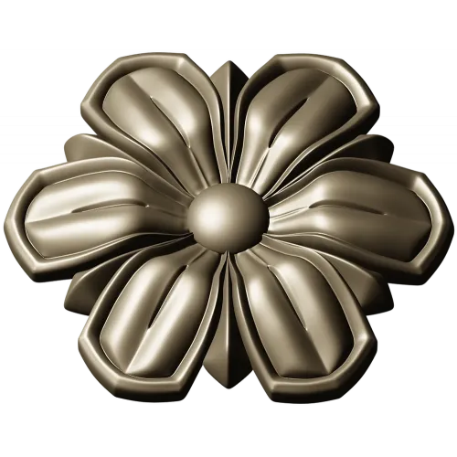 Floral Rosette 3D model STL for CNC carving