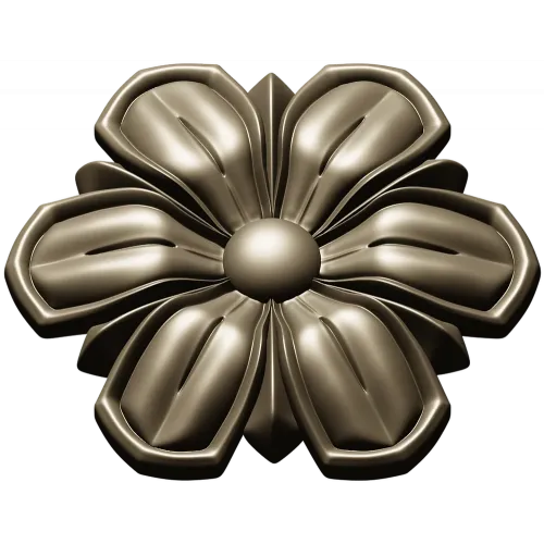 Floral Rosette 3D model STL for CNC carving