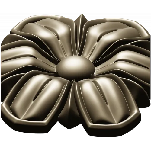 Floral Rosette 3D model STL for CNC carving