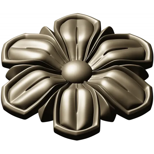 Floral Rosette 3D model STL for CNC carving