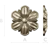 Floral Rosette 3D model STL for CNC carving