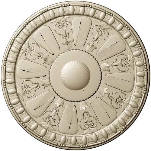 Auric Sun Rosette - STL ceiling rosette for CNC