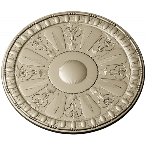 Auric Sun Rosette - STL ceiling rosette for CNC