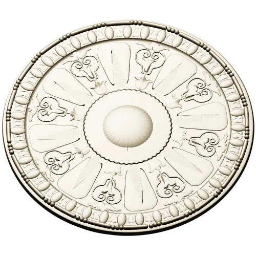 Auric Sun Rosette - STL ceiling rosette for CNC