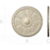 Auric Sun Rosette - STL ceiling rosette for CNC