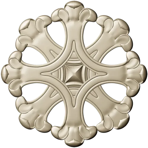 Ornate Six-Lobed Rosette - STL 3D Model for CNC