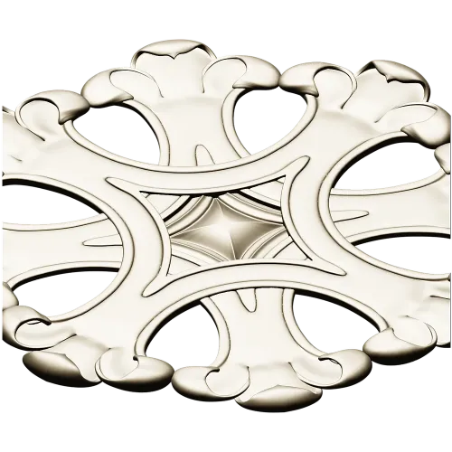 Ornate Six-Lobed Rosette - STL 3D Model for CNC