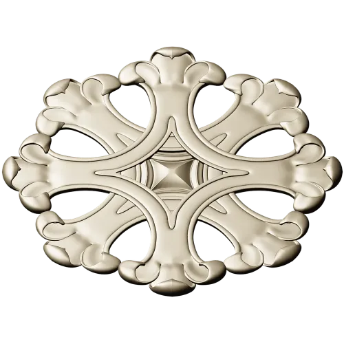 Ornate Six-Lobed Rosette - STL 3D Model for CNC