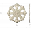 Ornate Six-Lobed Rosette - STL 3D Model for CNC