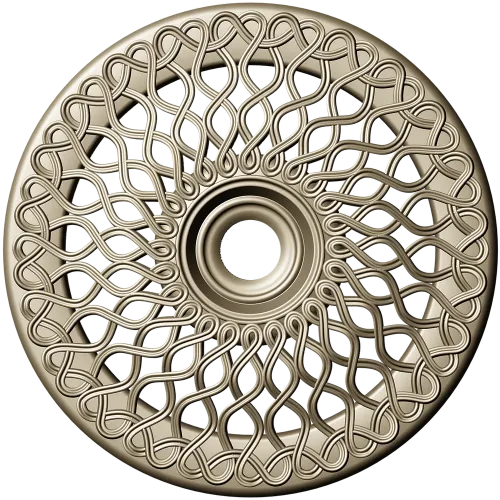 Interlace Sun Rosette - STL 3D model for CNC milling