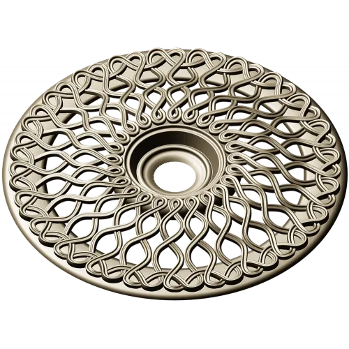Interlace Sun Rosette - STL 3D model for CNC milling