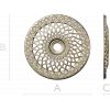 Interlace Sun Rosette - STL 3D model for CNC milling
