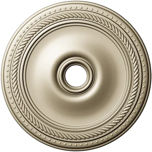 Rope-and-Bead Ceiling Rosette - STL 3D Model for CNC