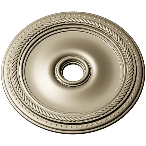 Rope-and-Bead Ceiling Rosette - STL 3D Model for CNC