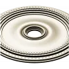 Rope-and-Bead Ceiling Rosette - STL 3D Model for CNC