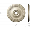 Rope-and-Bead Ceiling Rosette - STL 3D Model for CNC