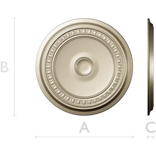 Imperial Rosette - STL 3D model for CNC carving