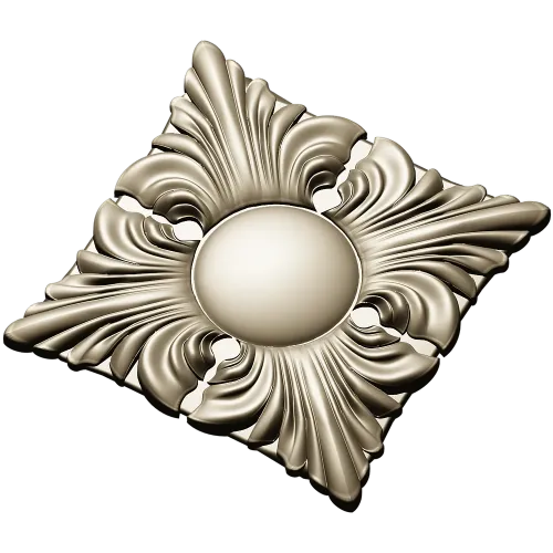 Acanthus Sun Rosette STL for CNC