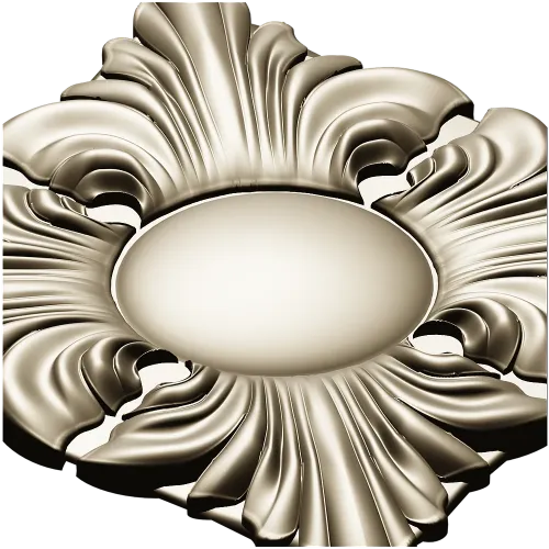 Acanthus Sun Rosette STL for CNC