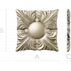 Acanthus Sun Rosette STL for CNC