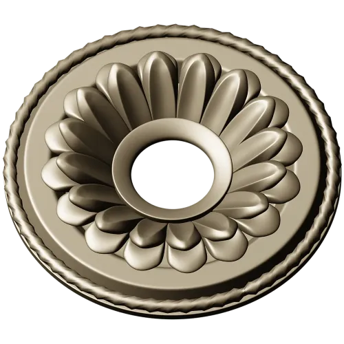 Sunburst Rosette Medallion - 3D STL Model for CNC