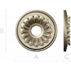 Sunburst Rosette Medallion - 3D STL Model for CNC