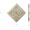 Heartleaf Rosette - STL 3D model for CNC carving