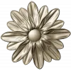 Floral Rosette STL for CNC - Daisy Medallion 3D Model