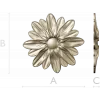 Floral Rosette STL for CNC - Daisy Medallion 3D Model