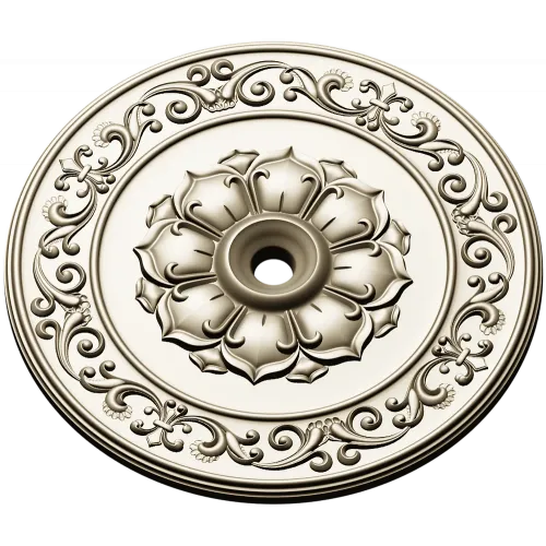 Regal Acanthus Rosette STL for CNC
