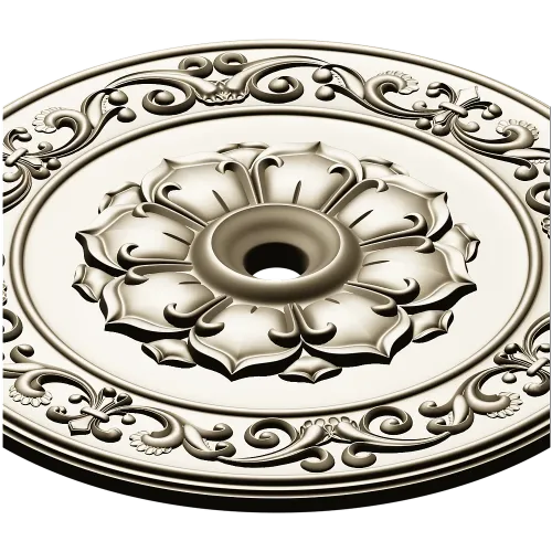 Regal Acanthus Rosette STL for CNC