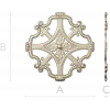Florentine Rosette STL - decorative medallion 3D model for CNC