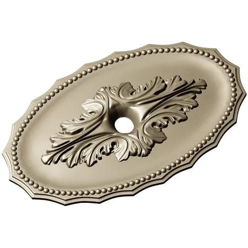Oval Acanthus Rosette - STL 3D model for CNC milling