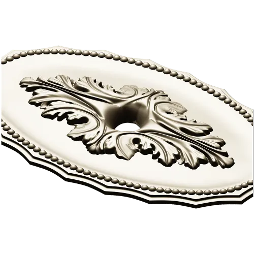 Oval Acanthus Rosette - STL 3D model for CNC milling