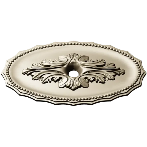 Oval Acanthus Rosette - STL 3D model for CNC milling
