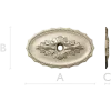 Oval Acanthus Rosette - STL 3D model for CNC milling