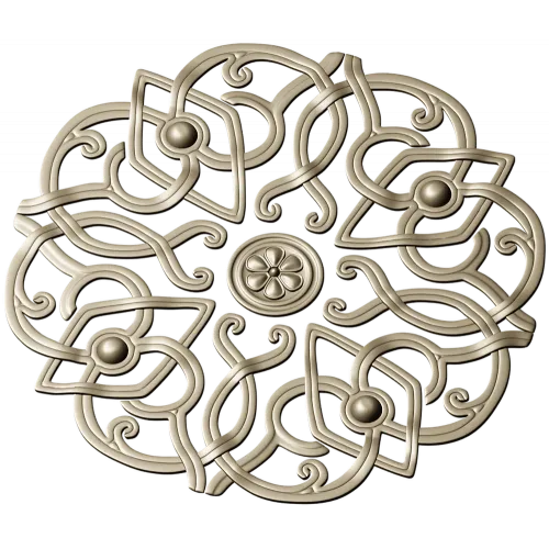 Aurelia Rosette - ornate round STL for CNC carving