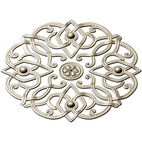 Aurelia Rosette - ornate round STL for CNC carving