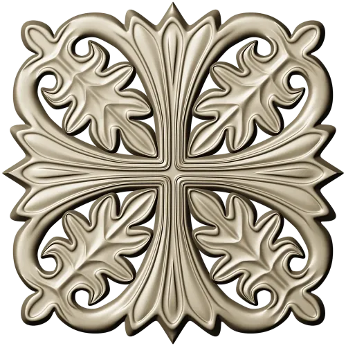 Aurelia Rosette - STL 3D model for CNC carving