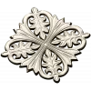 Aurelia Rosette - STL 3D model for CNC carving