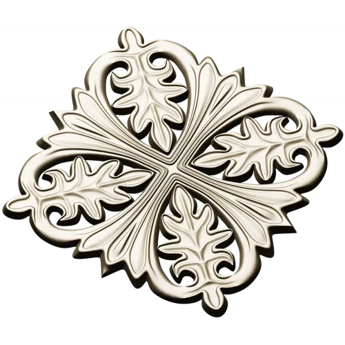 Aurelia Rosette - STL 3D model for CNC carving
