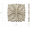 Aurelia Rosette - STL 3D model for CNC carving