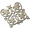 Vineleaf Rosette - STL 3D model for CNC