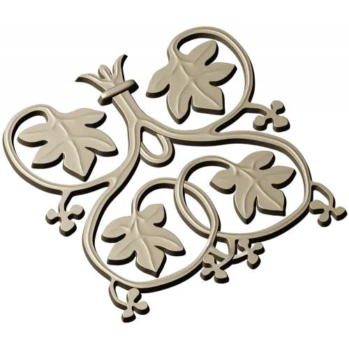 Vineleaf Rosette - STL 3D model for CNC